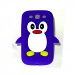 Wholesale Samsung Galaxy S3 / i9300 3D Penguin Case (Purple)